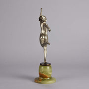 Art Deco Bronze By Josef Lorenzl Running Girl 