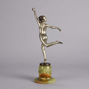 Art Deco Bronze By Josef Lorenzl Running Girl 