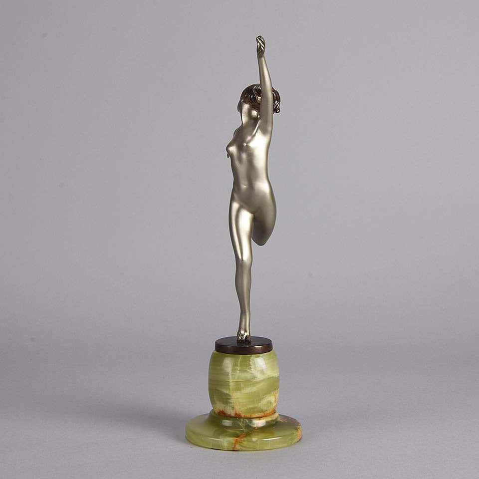 Art Deco Bronze By Josef Lorenzl Running Girl 