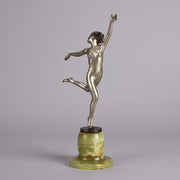 Art Deco Bronze By Josef Lorenzl Running Girl 