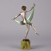 Lorenzl Scarf Dancer Art Deco Bronze