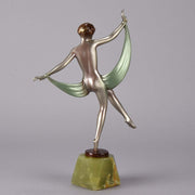 Lorenzl Scarf Dancer Art Deco Bronze