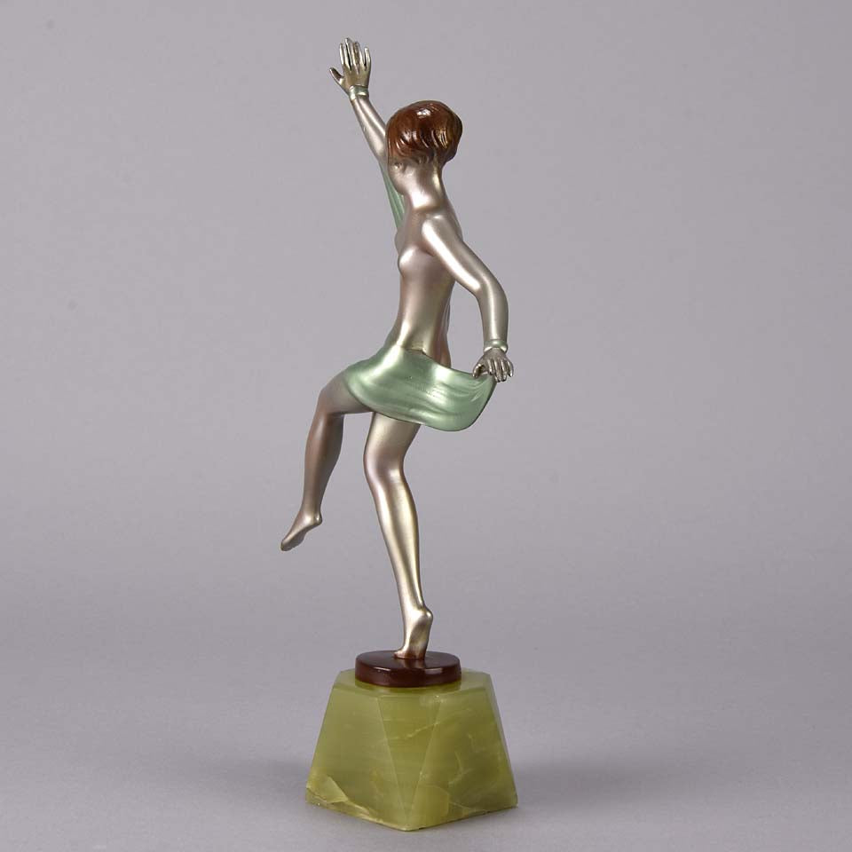 Lorenzl Scarf Dancer Art Deco Bronze