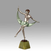 Lorenzl Scarf Dancer Art Deco Bronze