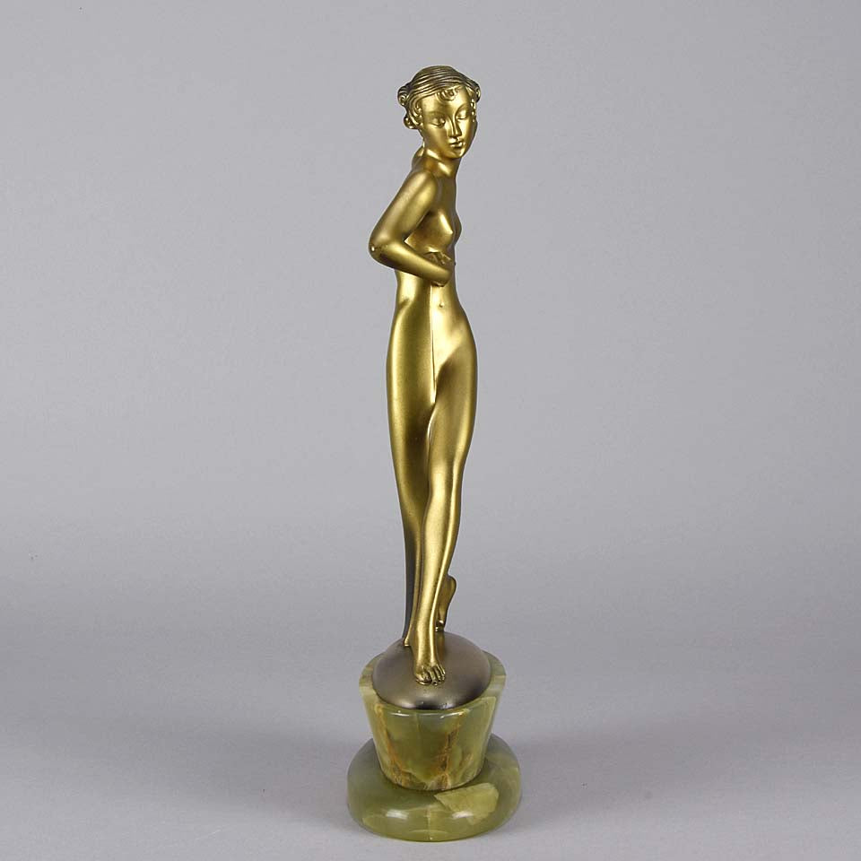 Lorenzl The Shawl Art Deco Bronze 