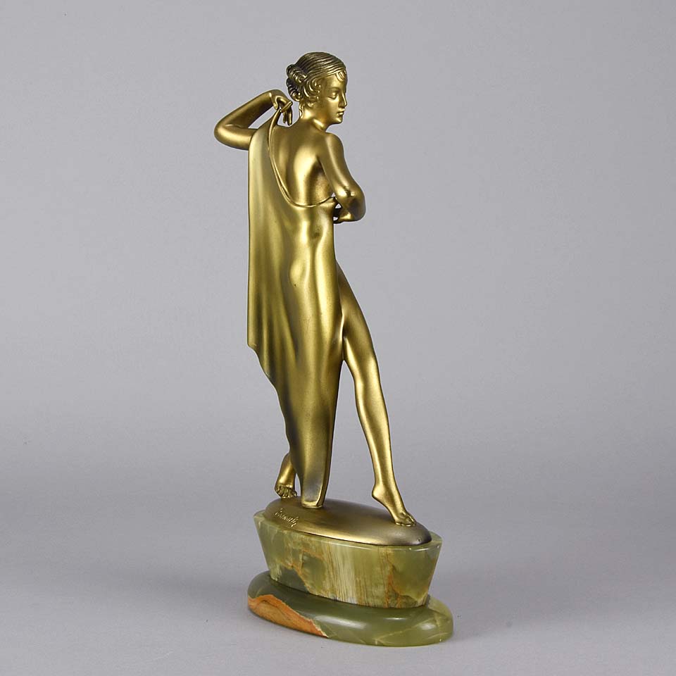 Lorenzl The Shawl Art Deco Bronze 