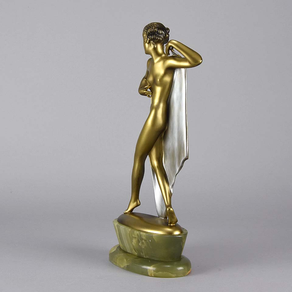 Lorenzl The Shawl Art Deco Bronze 