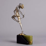 Josef Lorenzl Hoop Dancer Art Deco Bronze Figure