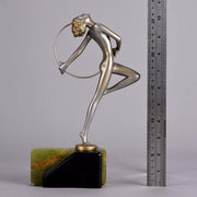 Josef Lorenzl Hoop Dancer Art Deco Bronze Figure