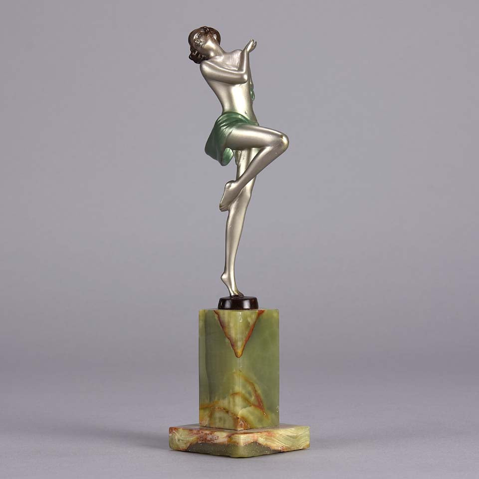 Josef Lorenzl Dancer - Art Deco Bronze Figure - Hickmet Fine Arts