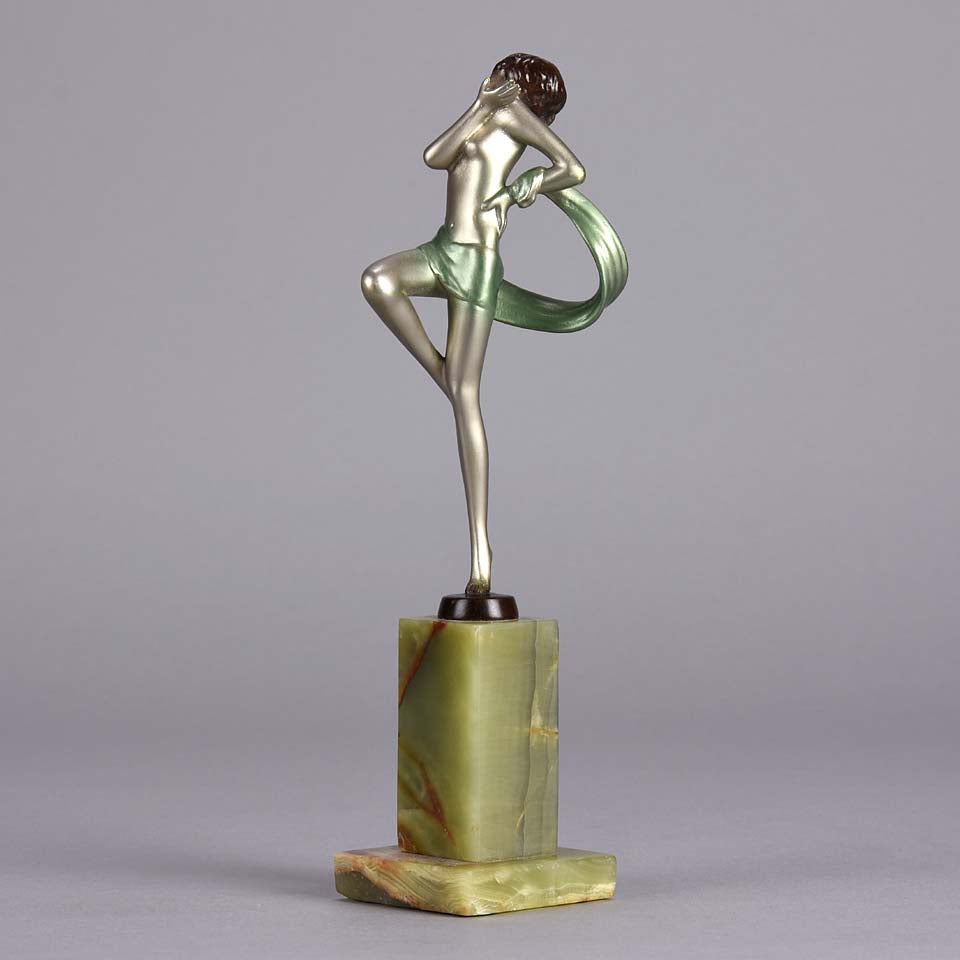 Josef Lorenzl Dancer - Art Deco Bronze Figure - Hickmet Fine Arts
