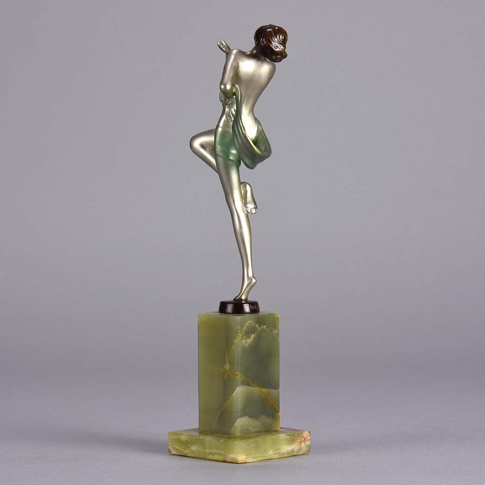 Josef Lorenzl Dancer - Art Deco Bronze Figure - Hickmet Fine Arts