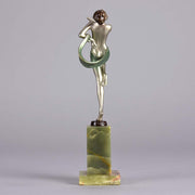 Josef Lorenzl Dancer - Art Deco Bronze Figure - Hickmet Fine Arts