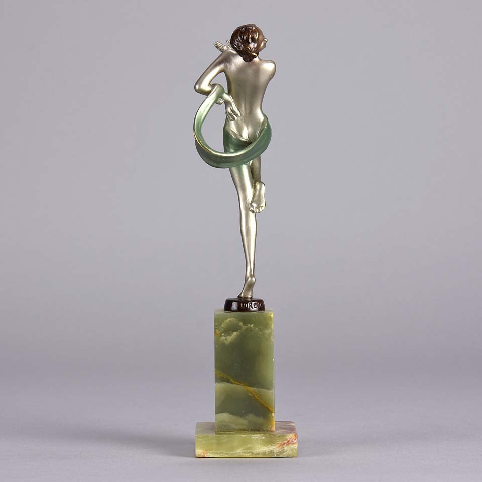 Josef Lorenzl Dancer - Art Deco Bronze Figure - Hickmet Fine Arts