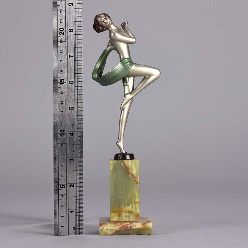 Josef Lorenzl Dancer - Art Deco Bronze Figure - Hickmet Fine Arts