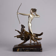 Lorenzl Diana The Huntress - Art Deco Bronze - Hickmet Fine Arts 
