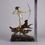 Lorenzl Diana The Huntress - Art Deco Bronze - Hickmet Fine Arts 