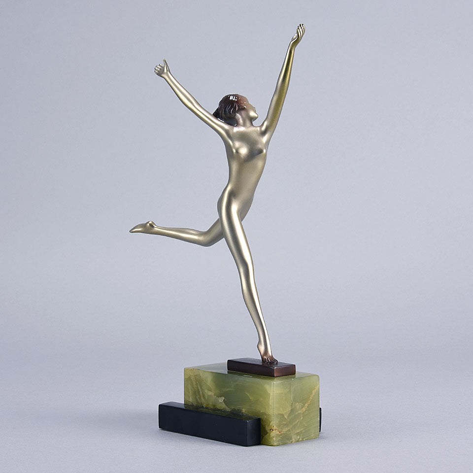 Lorenzl Bronze -  Freedom - Josef Lorenzl Art Deco Bronze - Hickmet Fine Arts