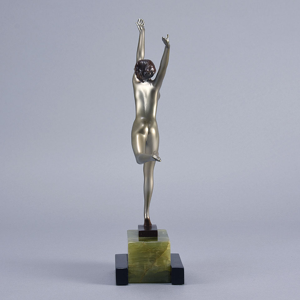 Lorenzl Bronze -  Freedom - Josef Lorenzl Art Deco Bronze - Hickmet Fine Arts