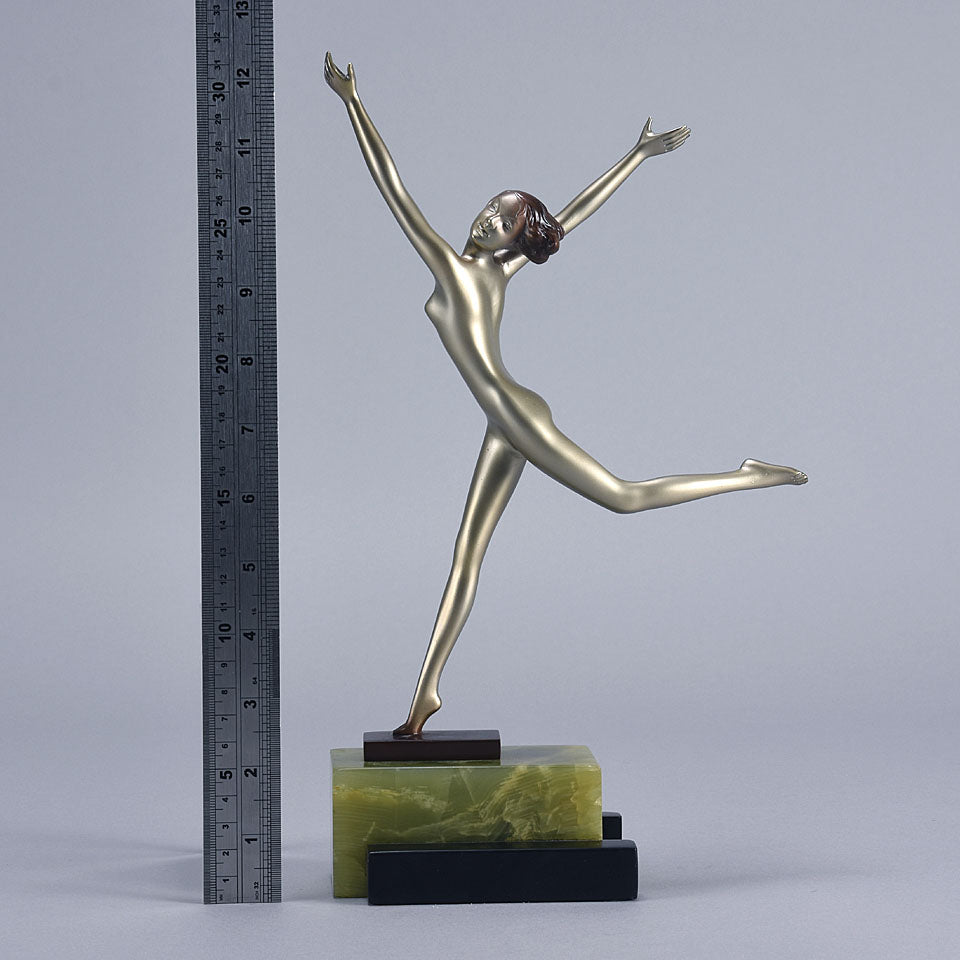 Lorenzl Bronze -  Freedom - Josef Lorenzl Art Deco Bronze - Hickmet Fine Arts