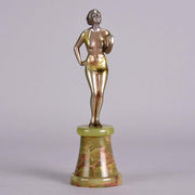 Art Deco Bronze Lorenzl Figure Hannah 