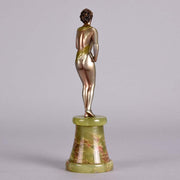 Art Deco Bronze Lorenzl Figure Hannah 