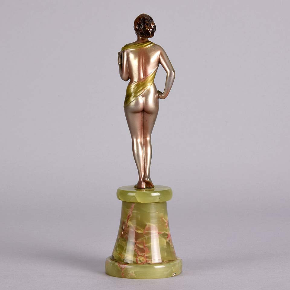 Art Deco Bronze Lorenzl Figure Hannah 