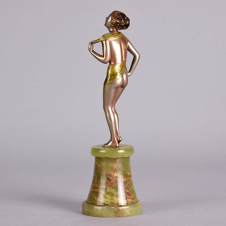 Art Deco Bronze Lorenzl Figure Hannah 
