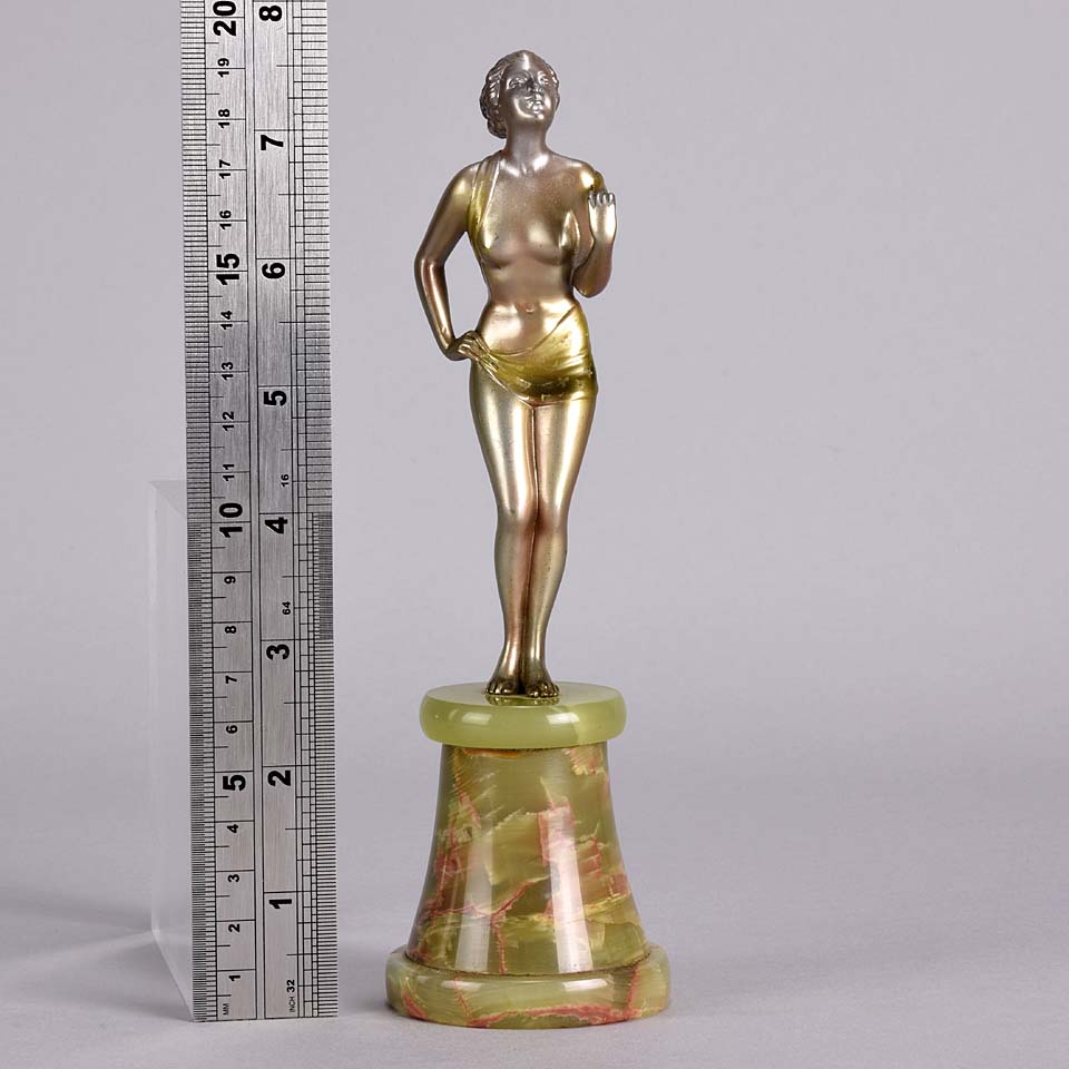 Art Deco Bronze Lorenzl Figure Hannah 