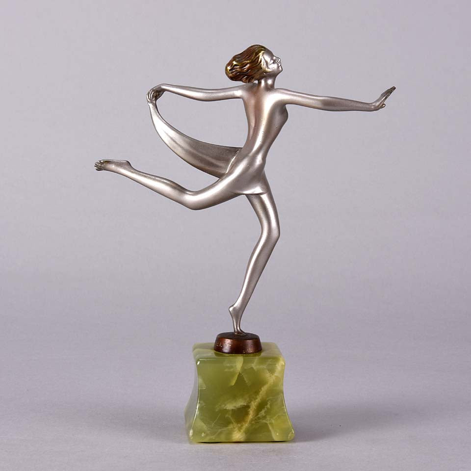 Josef Lorenzl Scarf Dancer -  Art Deco Sculpture - Hickmet Fine Arts