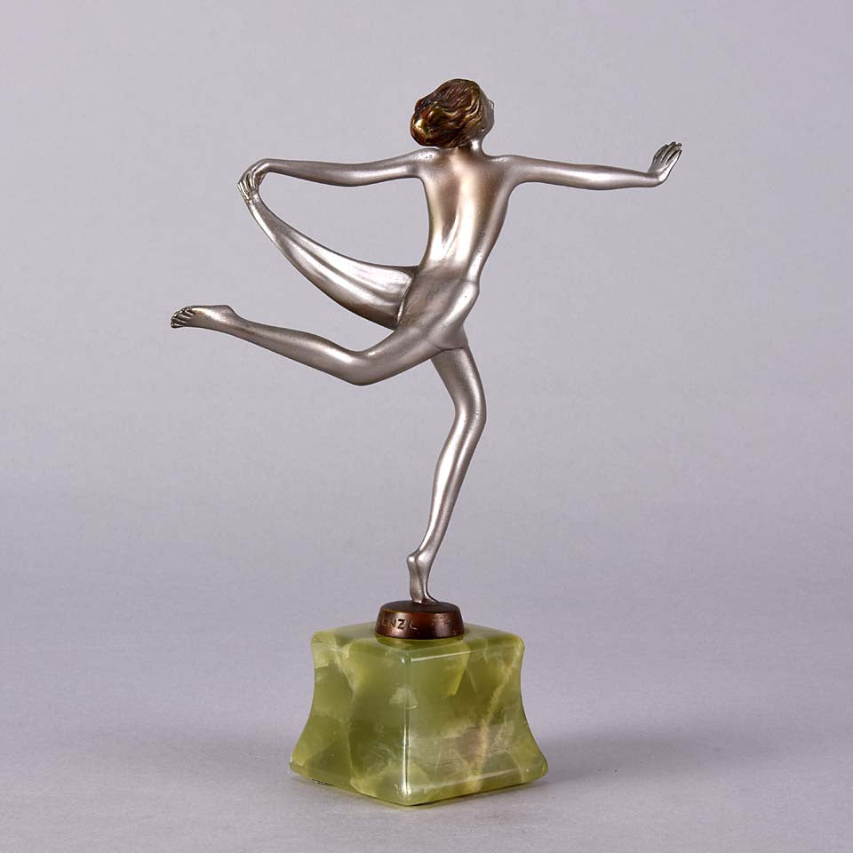 Josef Lorenzl Scarf Dancer -  Art Deco Sculpture - Hickmet Fine Arts