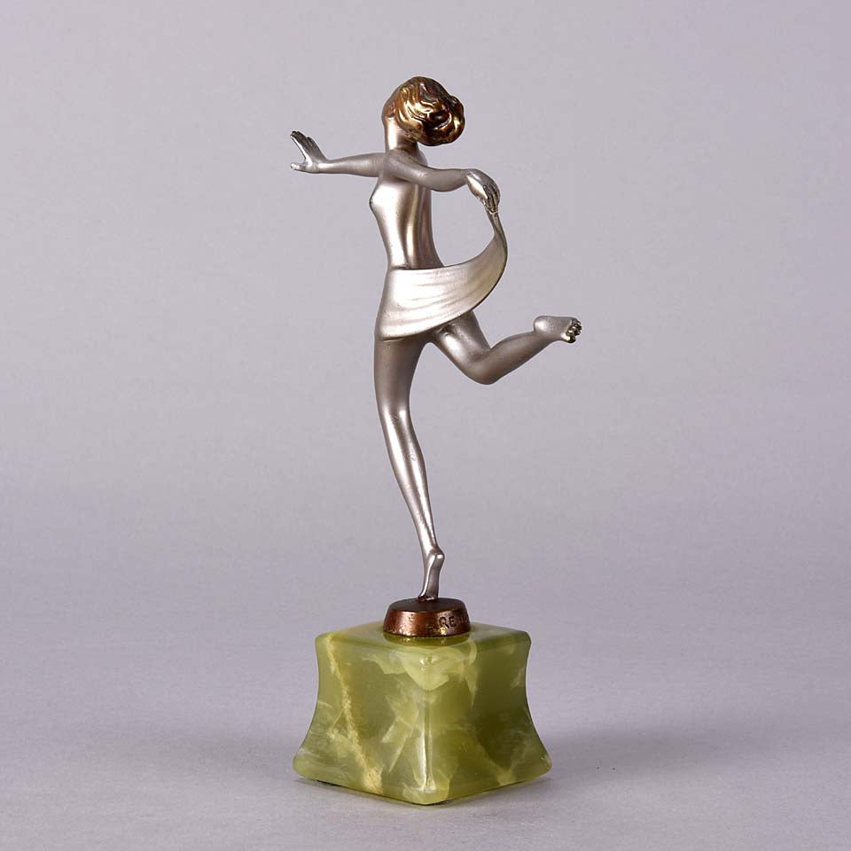 Josef Lorenzl Scarf Dancer -  Art Deco Sculpture - Hickmet Fine Arts