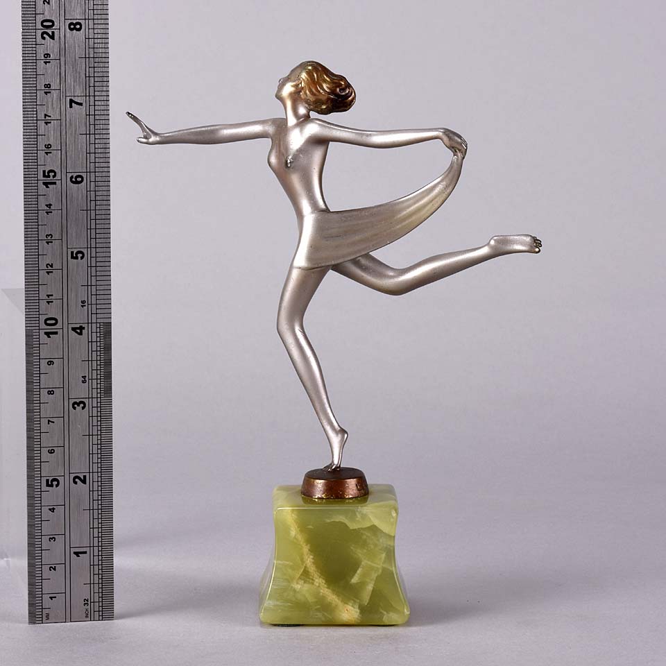 Josef Lorenzl Scarf Dancer -  Art Deco Sculpture - Hickmet Fine Arts