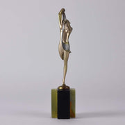 Lorenzl Scarf Dancer - Art Deco Bronze - Hickmet Fine Arts