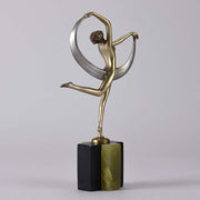 Lorenzl Scarf Dancer - Art Deco Bronze - Hickmet Fine Arts