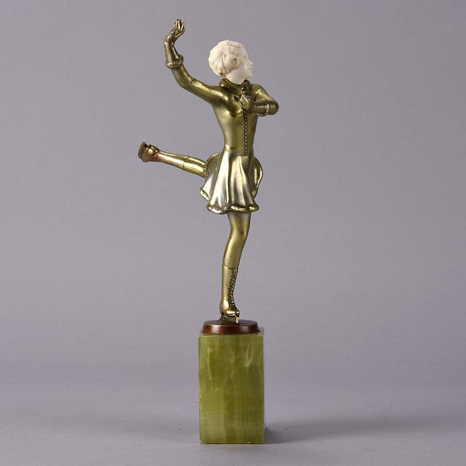 Art Deco Figure "Skater" by Josef Lorenzl