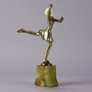Art Deco Figure "Skater" by Josef Lorenzl