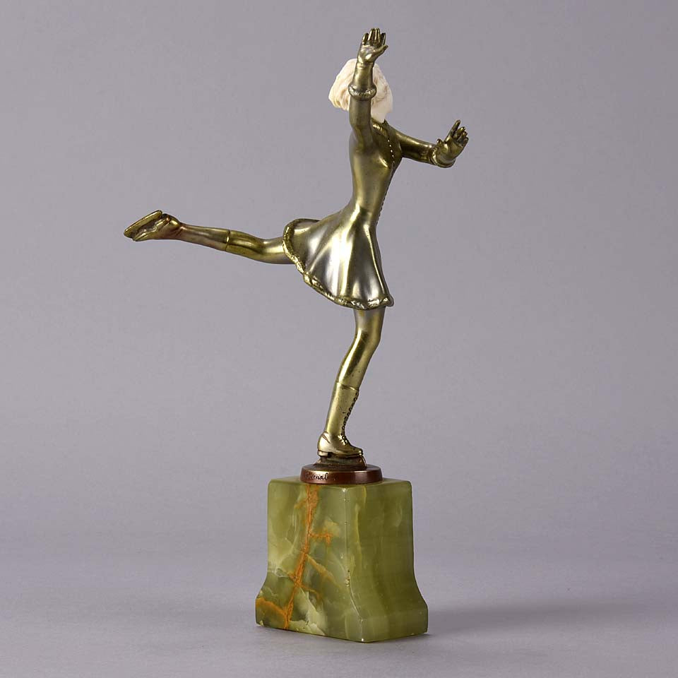 Art Deco Figure "Skater" by Josef Lorenzl