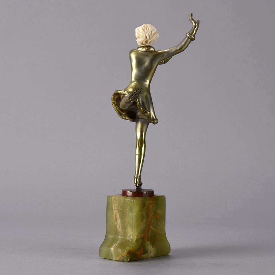 Art Deco Figure "Skater" by Josef Lorenzl
