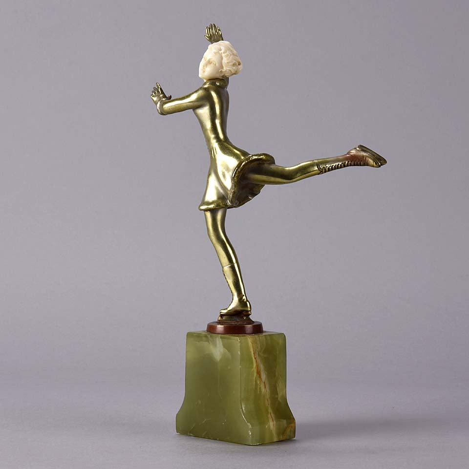 Art Deco Figure "Skater" by Josef Lorenzl