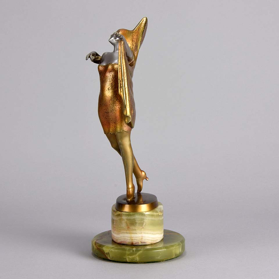 Art Deco Bronze Figure Lorenzl Spanish Dancer
