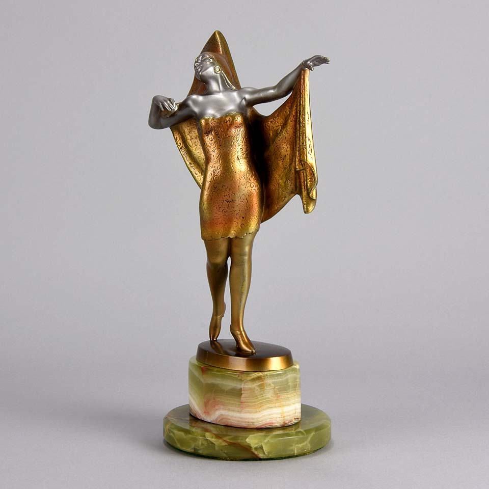 Art Deco Bronze Figure Lorenzl Spanish Dancer
