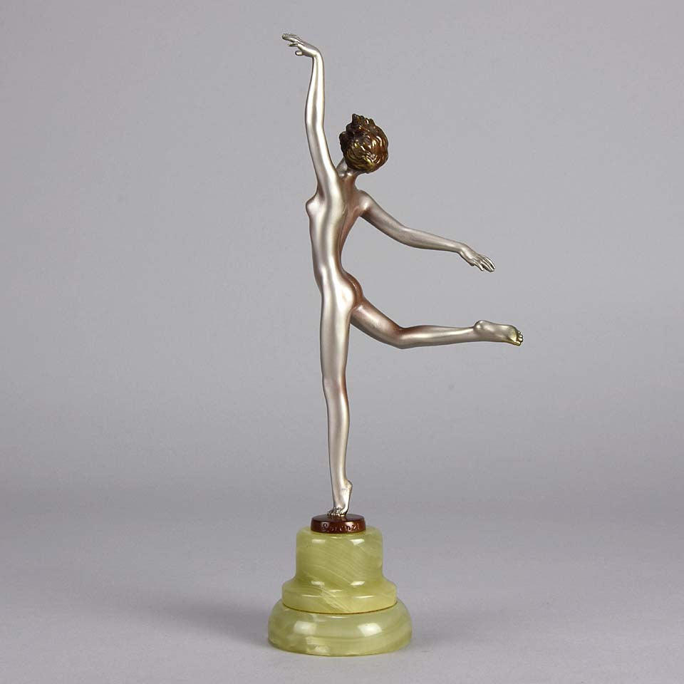 Lorenzl Stretched Dancer Art Deco Bronze 