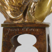 Juan Clara Bronze - Girl Putting On Shoe - Hickmet Fine Arts 