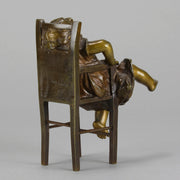 Juan Clara Bronze - Girl on Chair - Hickmet Fine Arts 