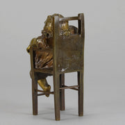 Juan Clara Bronze - Girl on Chair - Hickmet Fine Arts 