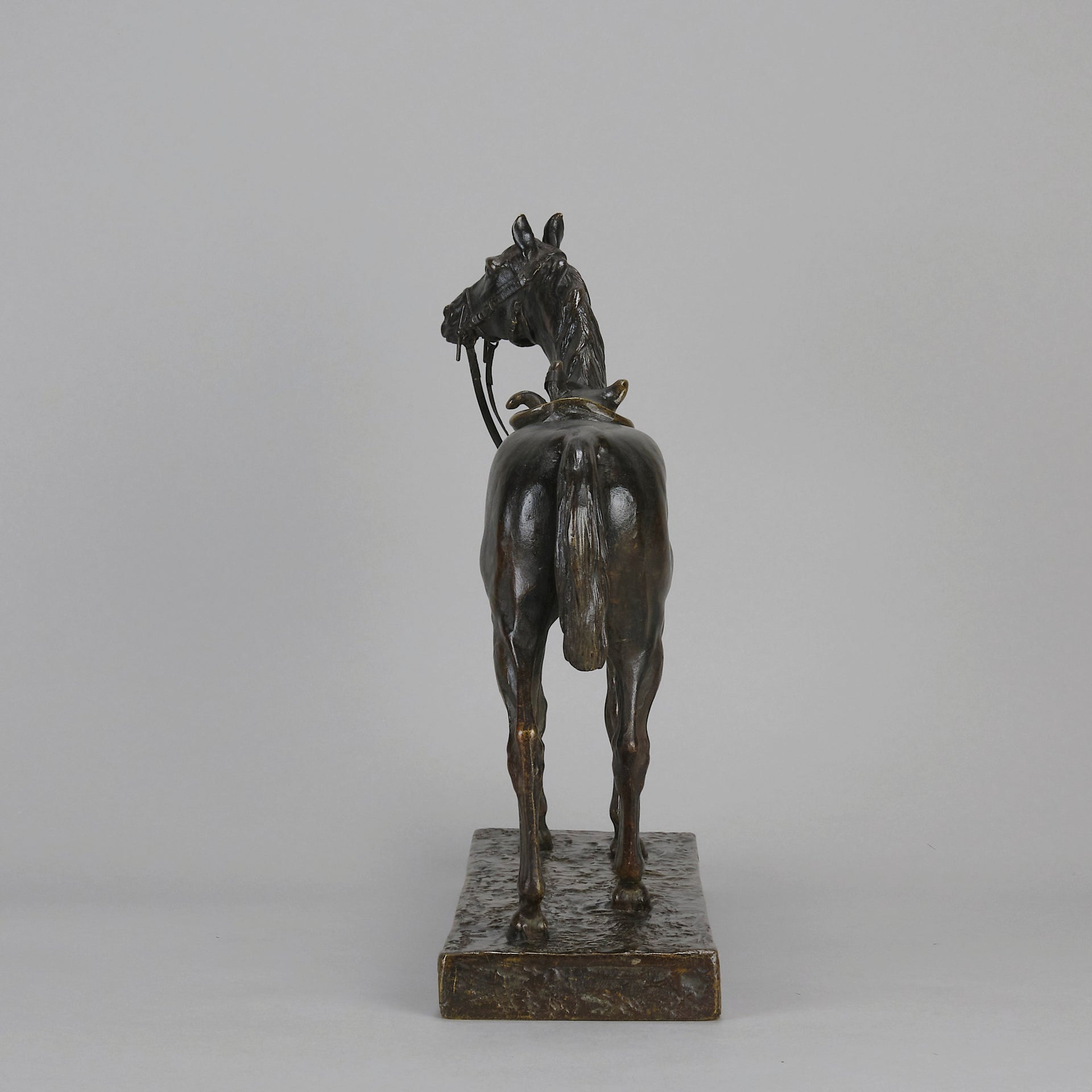 Jules Moigniez Bronze - Saddled Horse - Hickmet Fine Arts