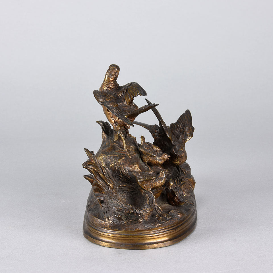 Moigniez Bronze - Bronze Bird Family - Hickmet Fine Arts 