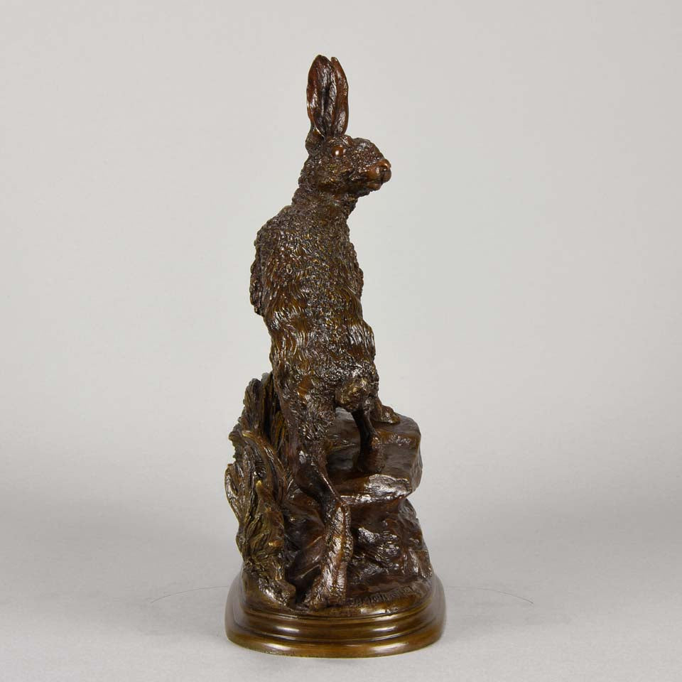Moigniez Hares Animalier Bronze 