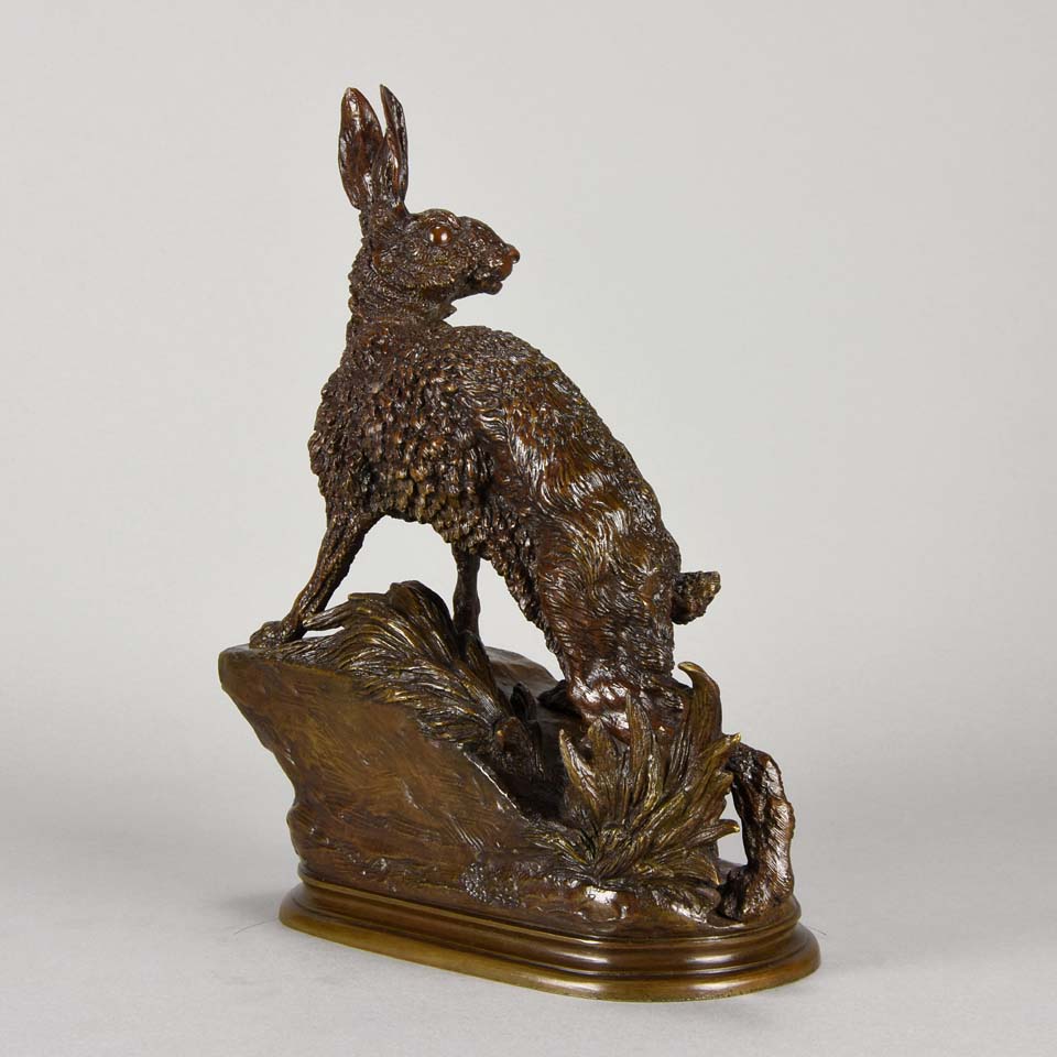Moigniez Hares Animalier Bronze 